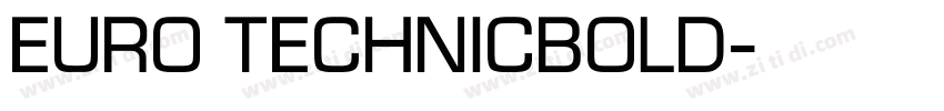 Euro TechnicBold字体转换